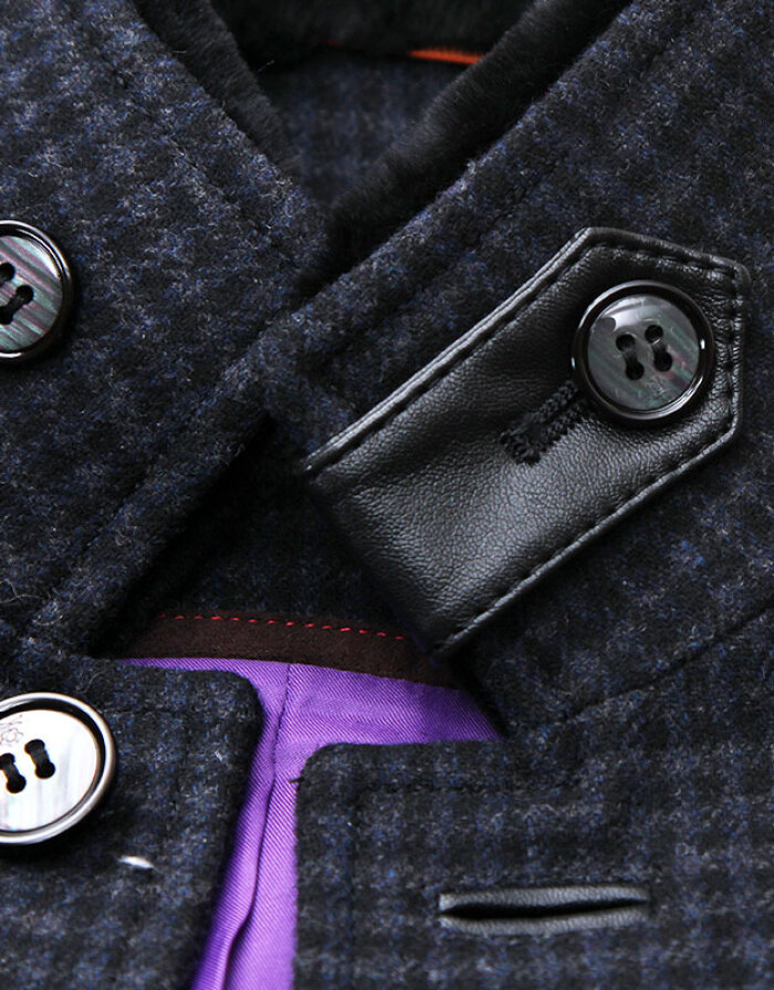 夢特嬌(MONTAGUT)風(fēng)衣男是夾克外套中長款大衣商務(wù)休閑中老年上衣1105384 海軍藍 54/185