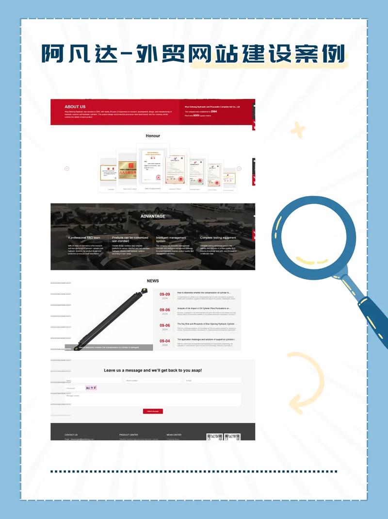 無錫液壓油缸工廠外貿(mào)網(wǎng)站建設(shè)成功案例 打造高效海外營銷門戶