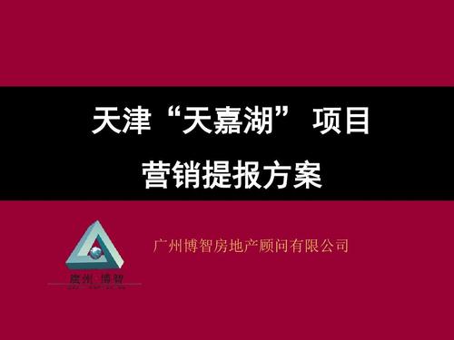 天津天嘉湖房地產(chǎn)項(xiàng)目營(yíng)銷策劃方案ppt